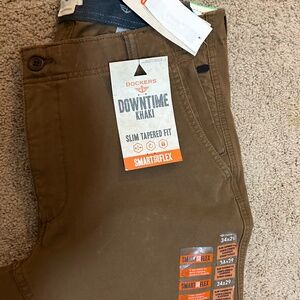 Docker's Downtime Khaki - Dark Khaki - 34x29 - New with Tags